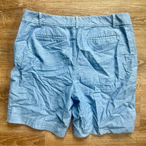 Talbots Perfect Short Blue Chambray 14P 14 Petite - Picture 5 of 7